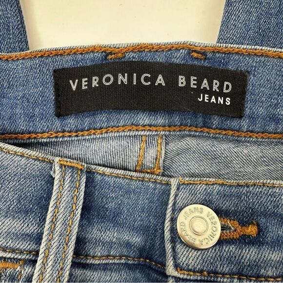 VERONICA BEARD Carolyn Tuxedo Stripe Baby Boot Crop Jeans Sz 28/6 - Picture 8 of 11